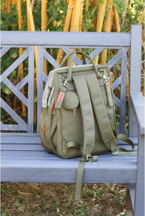Actual product image Liini Changing rucksack olive rPET