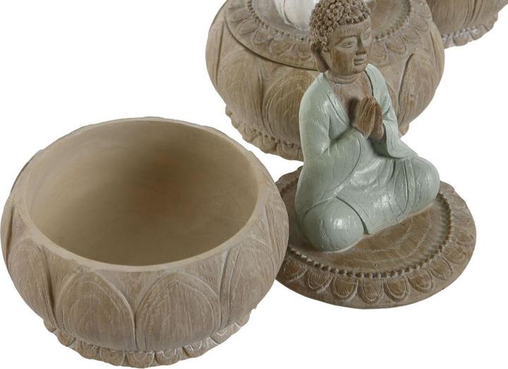 Image du produit Esprit Deko-Figur Home ESPRIT Weiss grün türkis Orientalisch 11 x 11 x 15 cm (3 Stück) (11 x 11 x 15 cm)