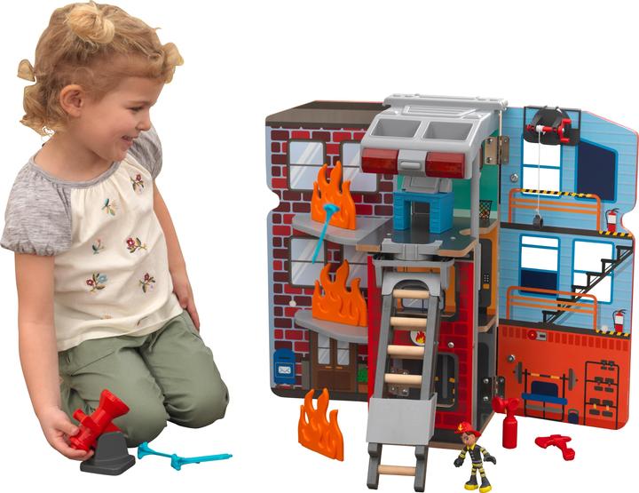 Produktbild KidKraft 2-in-1-Spielset Transformierendes Feuerwehrauto