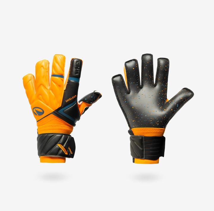Produktbild Kipsta Torwarthandschuhe Junior Positiver Schnitt Latex (4)