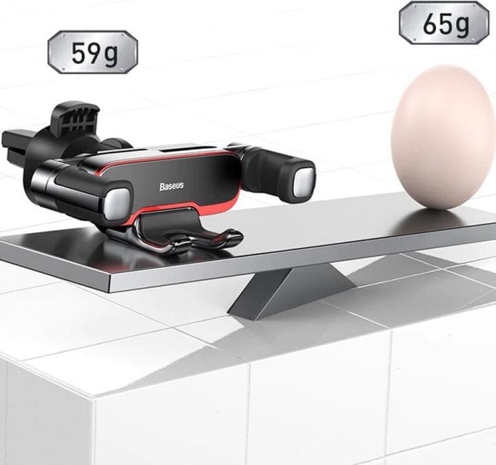 Actual product image Baseus Car Holder Mr Hui Gravity Series, 4.7inch - 6.5inch, silver