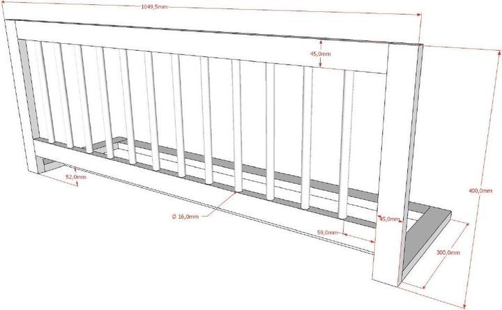 Valeurs nutritives et ingrédients Vipack Protection antichute Forrest (113 cm)