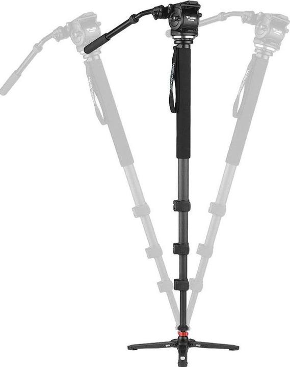 Actual product image Nest WF C500S Carbon Monopod met Fluid Video Head (Carbon)