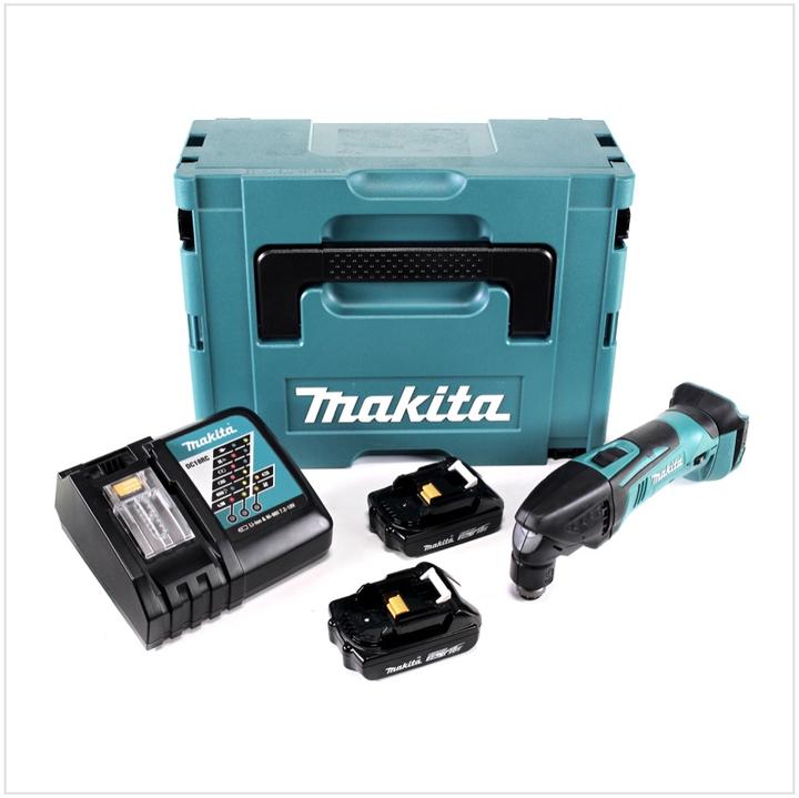 Productafbeelding Makita DTM 50 RAJ Accu Multitool Oscillator 18 V + 2x Batterij 2,0 Ah + Lader + Makpac