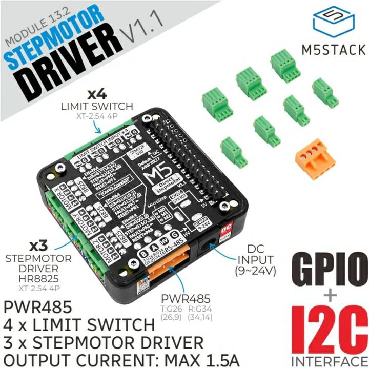 Produktbild M5Stack Schrittmotor-Treibermodul Modul 13.2