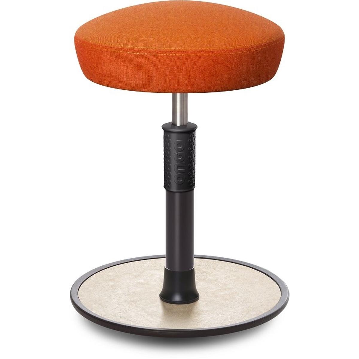 Ongo, Bürostuhl, Sitz- Stehhocker Free Regular Hutsitz kvadrat Remix Orange schwarz /creme