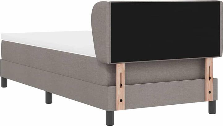 Produktbild VidaXL Boxspringbett Mit Matratze Stoff Taupe (90 x 190 cm)