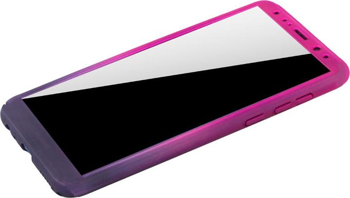 Produktbild König Design Hülle Handy Schutz für Huawei Mate 10 Lite Full Case Cover Displayschutz Violett (Huawei Mate 10 Lite)