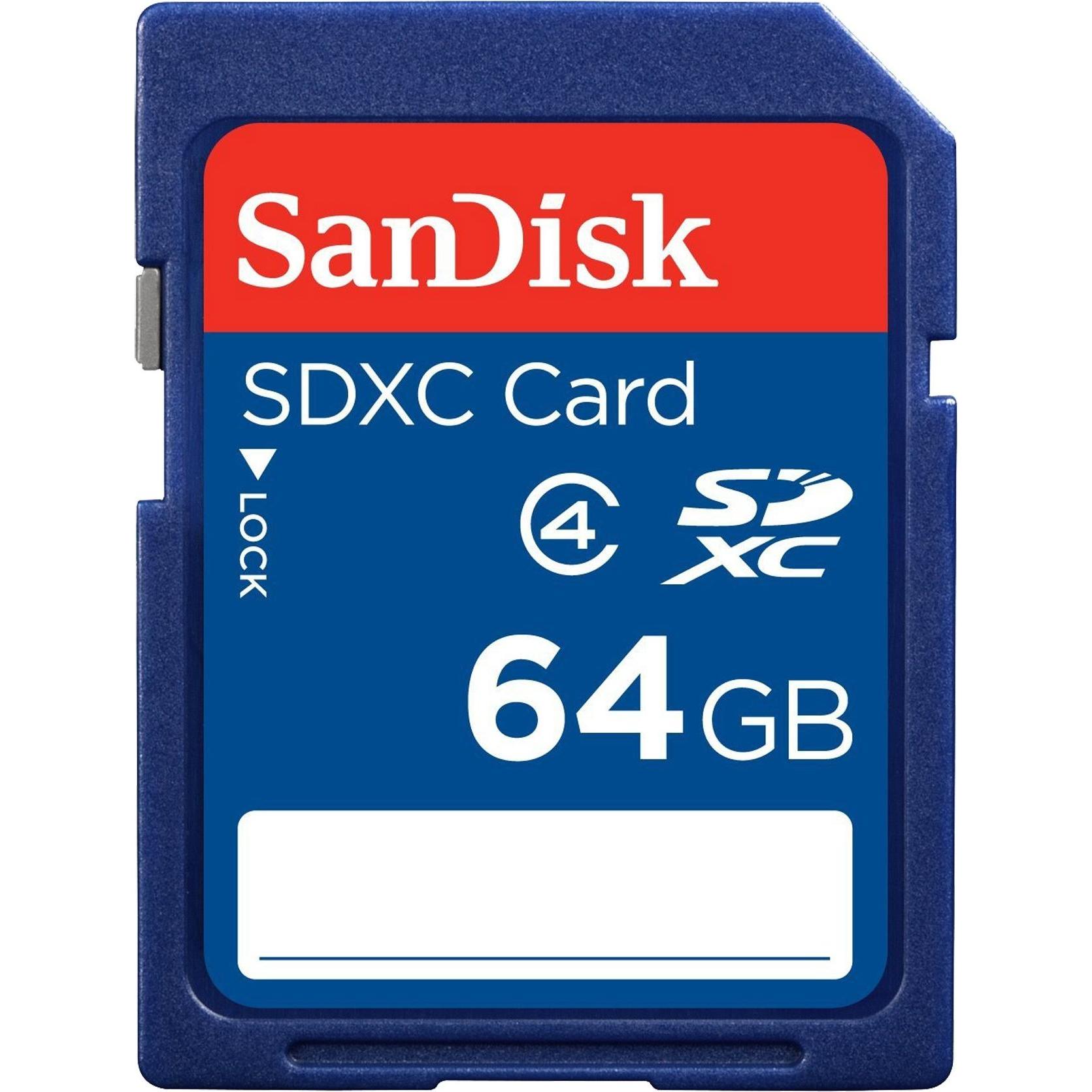 Sandisk Blu Standard Memory Card (64 Gb, Sdxc), Scheda Di Memoria,