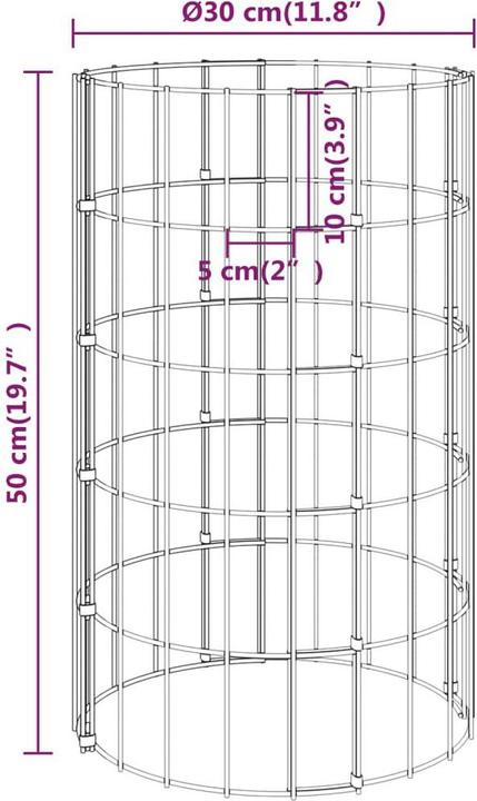 Immagine prodotto vidaXL Gabionensäule
