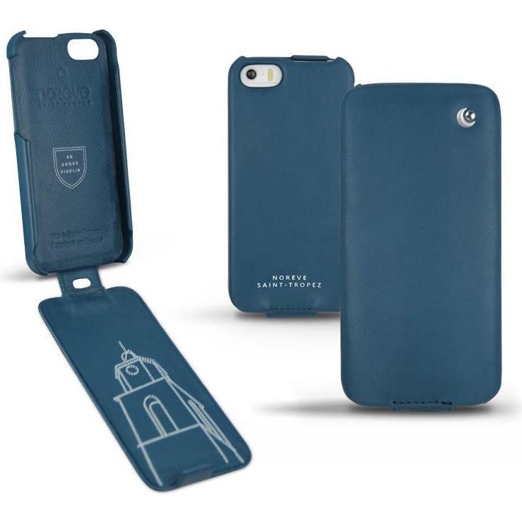 Thumbnail - Noreve Lederschutzhülle vertikal (Apple iPhone 5s), Smartphone Hülle, Blau