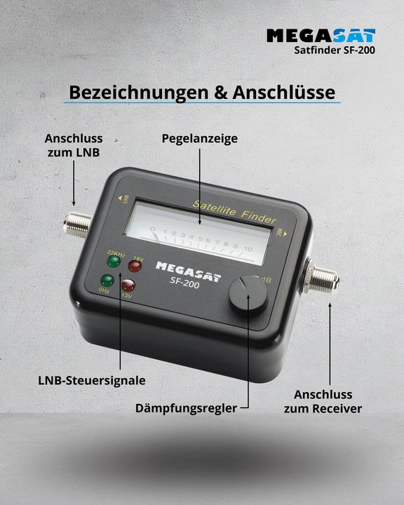 Productafbeelding Megasat Satfinder SF 200 (DVB-S / -S2)