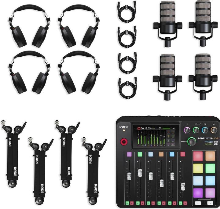Image du produit RØDE RÃ˜DE Red Four-Person Podcasting Bundle (RD117957)