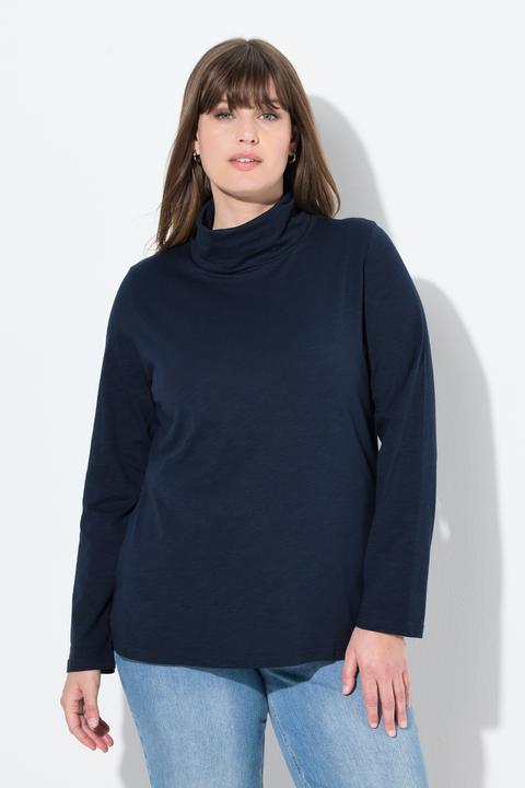 Actual product image Ulla Popken Cotton Knit Slim Fit Turtleneck (58)