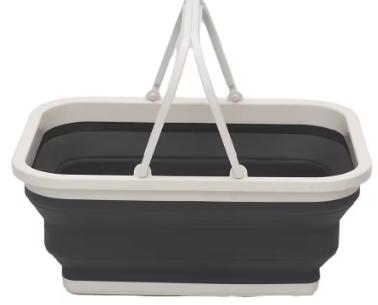 Immagine prodotto Campingfox Cestino pieghevole 10l grigio