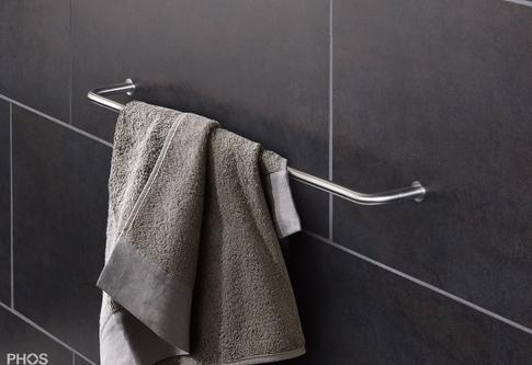 Phos Gebogene Handtuchstange HS12-400G