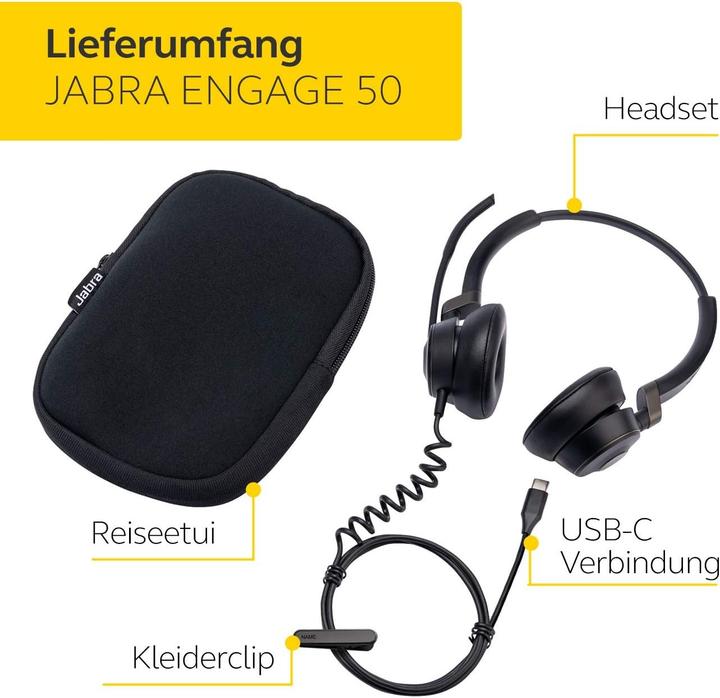 Actual product image Jabra Engage 50 (Cable, USB-C)