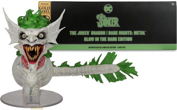 Immagine prodotto McFarlane Dark Nights: Metal DC Multiverse Action Figure The Joker Dragon Glow in the Dark Edition (Gold