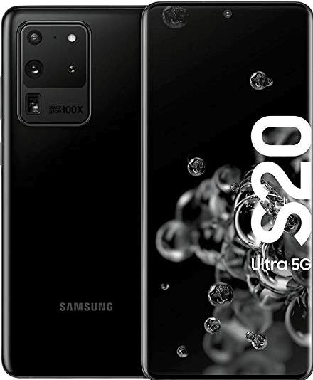 Produktbild mobileup Samsung Galaxy S20 Ultra 5G (128 GB, Schwarz, 6.90", 108 Mpx, Dual SIM, C / Gut)