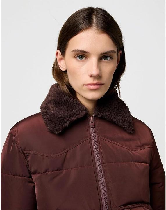 Actual product image Wrangler Western Puffer Jacket, Machine Washable Regular Fit (S)