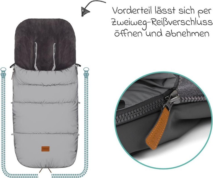 Produktbild Fillikid Fusssäcke für Kinderwagen & Buggys Fleece-Fusssack Kinley Reflect mit reflektierendem
