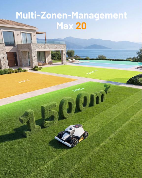 Actual product image Mammotion LUBA mini 2 AWD 1500 (1500 m², Without boundary wire)