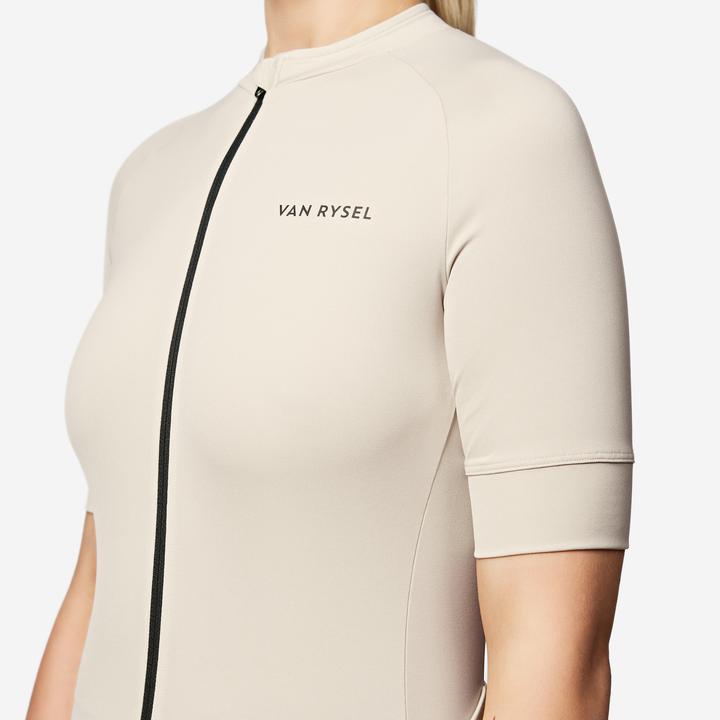 Image du produit Van rysel Maillot vélo route manches courtes été regular femme - beige (XL)