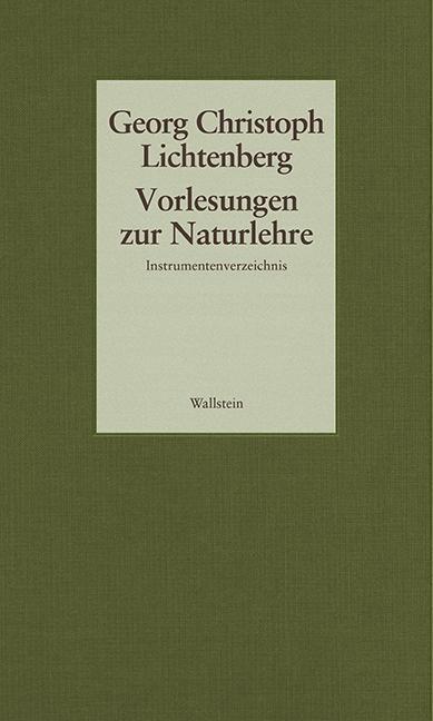 Produktbild Gesammelte Schriften 06. Vorlesungen zur Naturlehre (Deutsch, Georg Christoph Lichtenberg, 2017)
