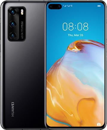 Produktbild Huawei P40 (128 GB, Black, 6.10", Hybrid Dual SIM + eSIM, 50 Mpx, 5G)