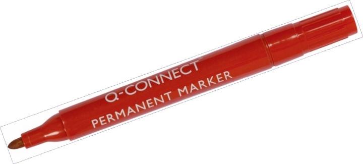 Image du produit Q-Connect Marqueur permanent à pointe ogive (Rouge, 2 mm, 1 x)