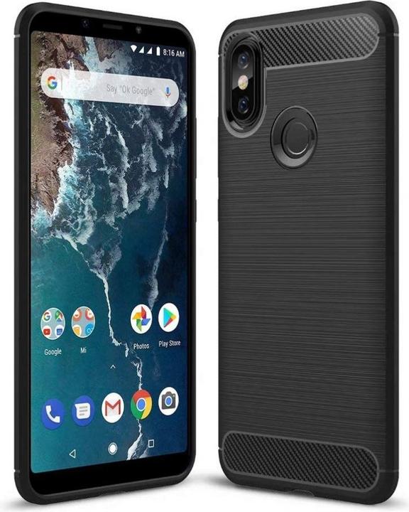 Produktbild Screenguard Xiaomi Mi A2 Hülle Carbon Brushed Soft TPU (Xiaomi Mi A2)