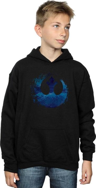 Produktbild Star Wars The Rise Of Skywalker Resistance Symbol Wave Kapuzenpullover Jungen (152, 158)
