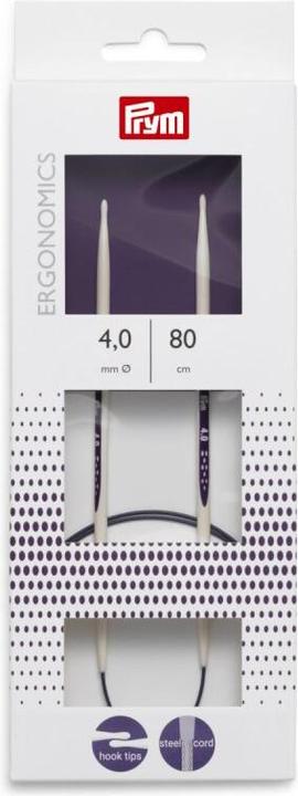 Image du produit Prym HN Aiguilles circulaires Ergonomics 80 cm 4,00 mm