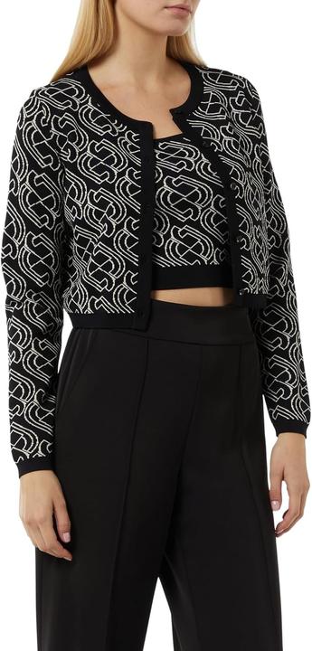 Produktbild Comma Strickjacke Kurzer Feinstrickcardigan mit grafischem Muster (40)