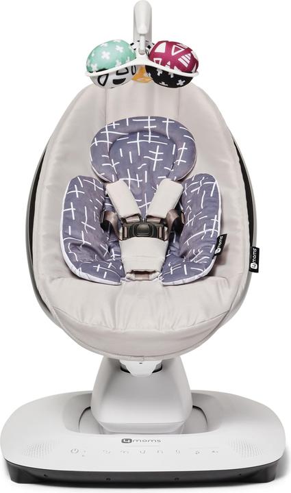 Actual product image 4moms Newborn insert for mamaRoo 5 plush grey/white