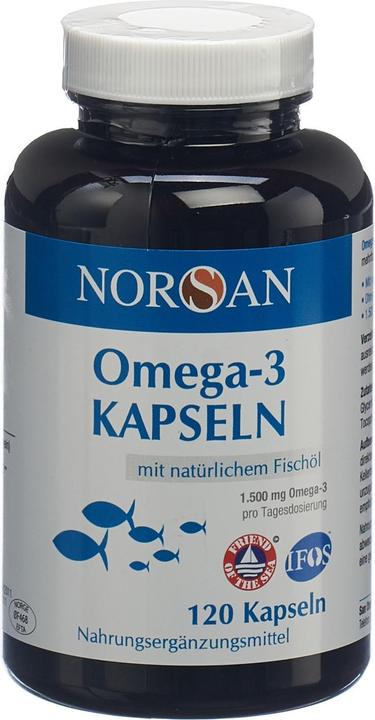 Norsan Omega-3 Fischöl caps (120 pièce(s), Capsules, 254 g)