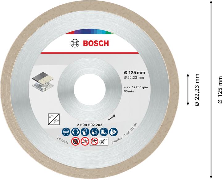 Produktbild Bosch Professional Zubehör Diamanttrennscheibe Standard for Ceramic