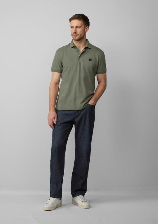 Immagine prodotto S.Oliver Polo-Shirt Piqué-Poloshirt aus Baumwollstretch mit Label-Patch (M)