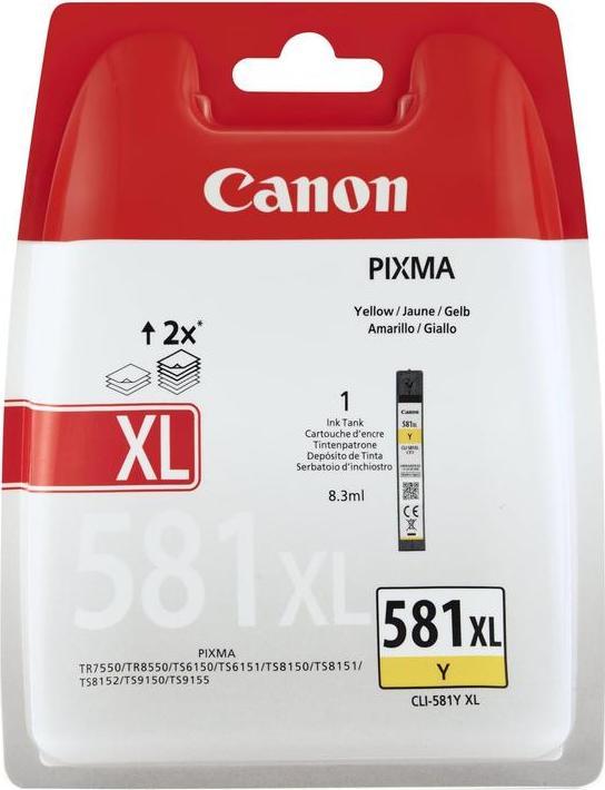 Actual product image Canon Cli-581xl (Y)