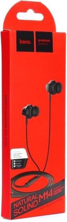 Image du produit Hoco Casque filaire écouteurs Jack 3,5 mm avec microphone M14 noir (Filaire)