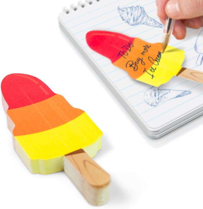 Mustard Bloc-notes de la crème glacée Sticky Notes