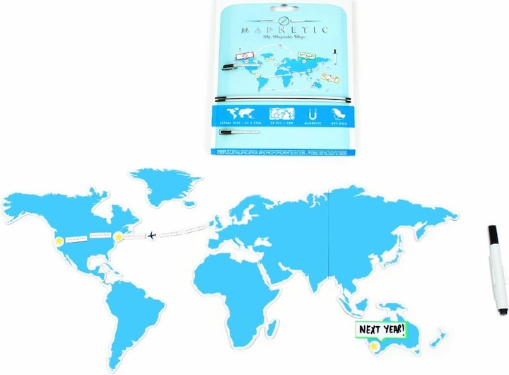 Luckies Carte du monde magnétique