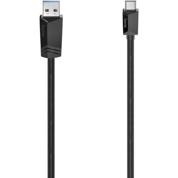 Hama USB-C-Kabel, USB-C-Stecker - USB-A-Stecker, USB 3.2 Gen1, 5 Gbit/s, 1,50 m (1.50 m, USB 3.2 Gen 1), USB Kabel