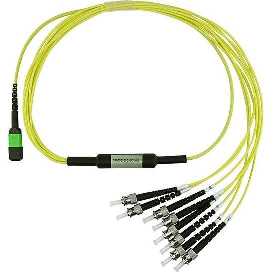 Thumbnail - BlueOptics LWL MPO/4xST Breakout Kabel G.657.A1 Singlemode 5 Meter (5 m), Netzwerkkabel