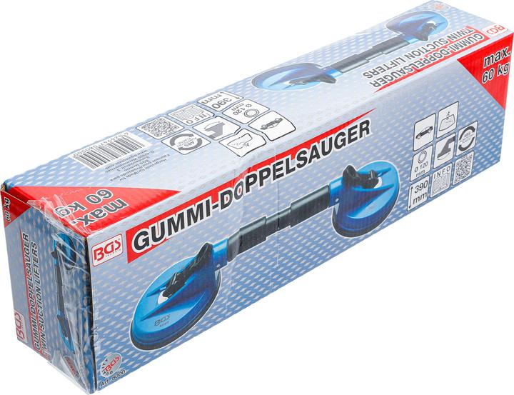 Immagine prodotto BGS Sollevatore doppio ABS con ventose mobili Ø 120 mm 390 mm (60 kg)