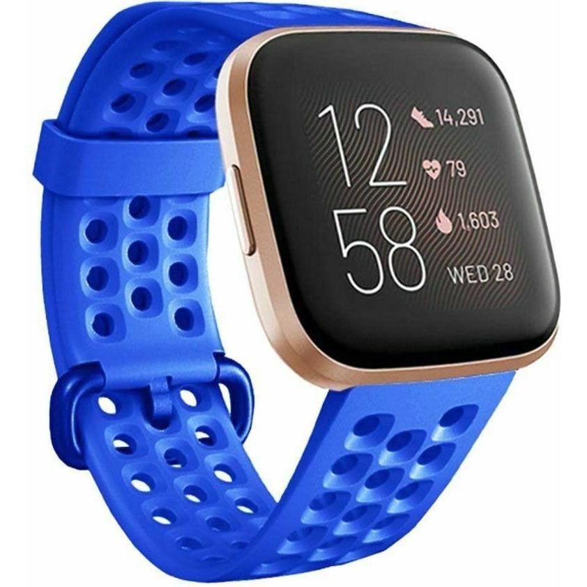 Thumbnail - Strap-it Silikonband (Silikon, Versa 2), Uhrenarmband, Blau