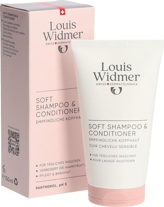 Produktbild Widmer Louis Soft Shampoo und Conditioner ohne Parfum 150 ml (150 ml, Flüssiges Shampoo)