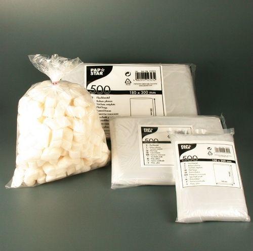 Actual product image Papstar Flat bag, dimension: (W)100 x (H)200 mm, transparent (500 x)