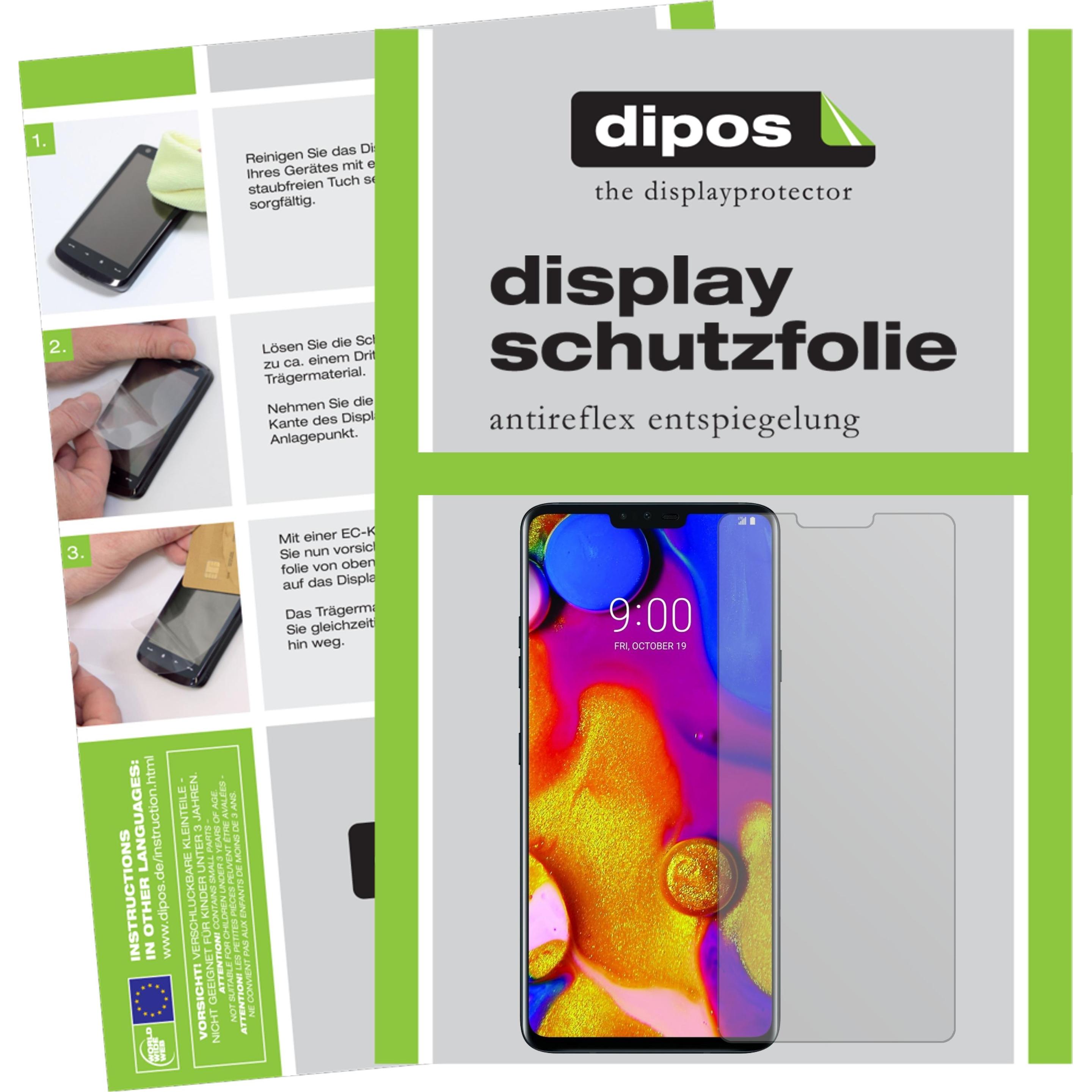 Dipos Displayschutzfolie Antireflex (1 Stück, LG V40 ThinQ), Smartphone Schutzfolie, Transparent