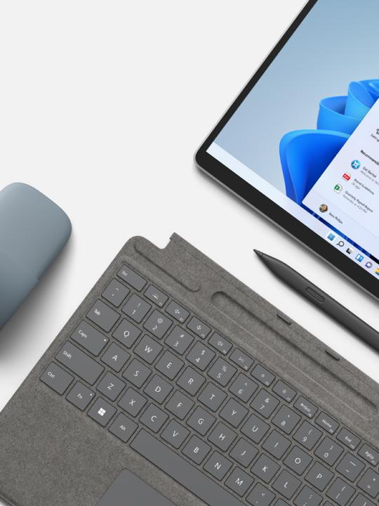 Produktbild Microsoft Surface Pro X & Pro 8 Signature Keyboard & Surface Slim Pen (DE, Kabelgebunden)